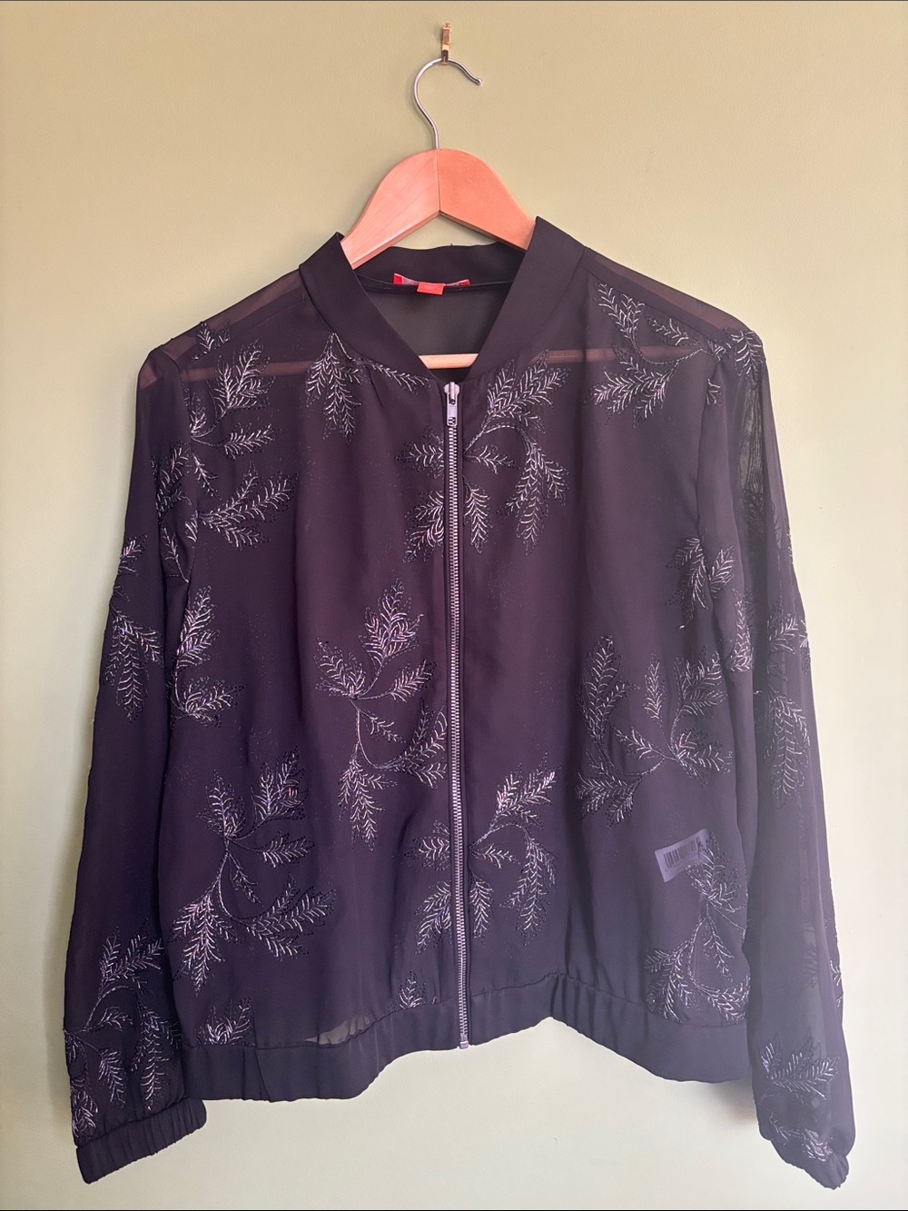 Embroidered Bomber Jacket - Picture 2 of 5